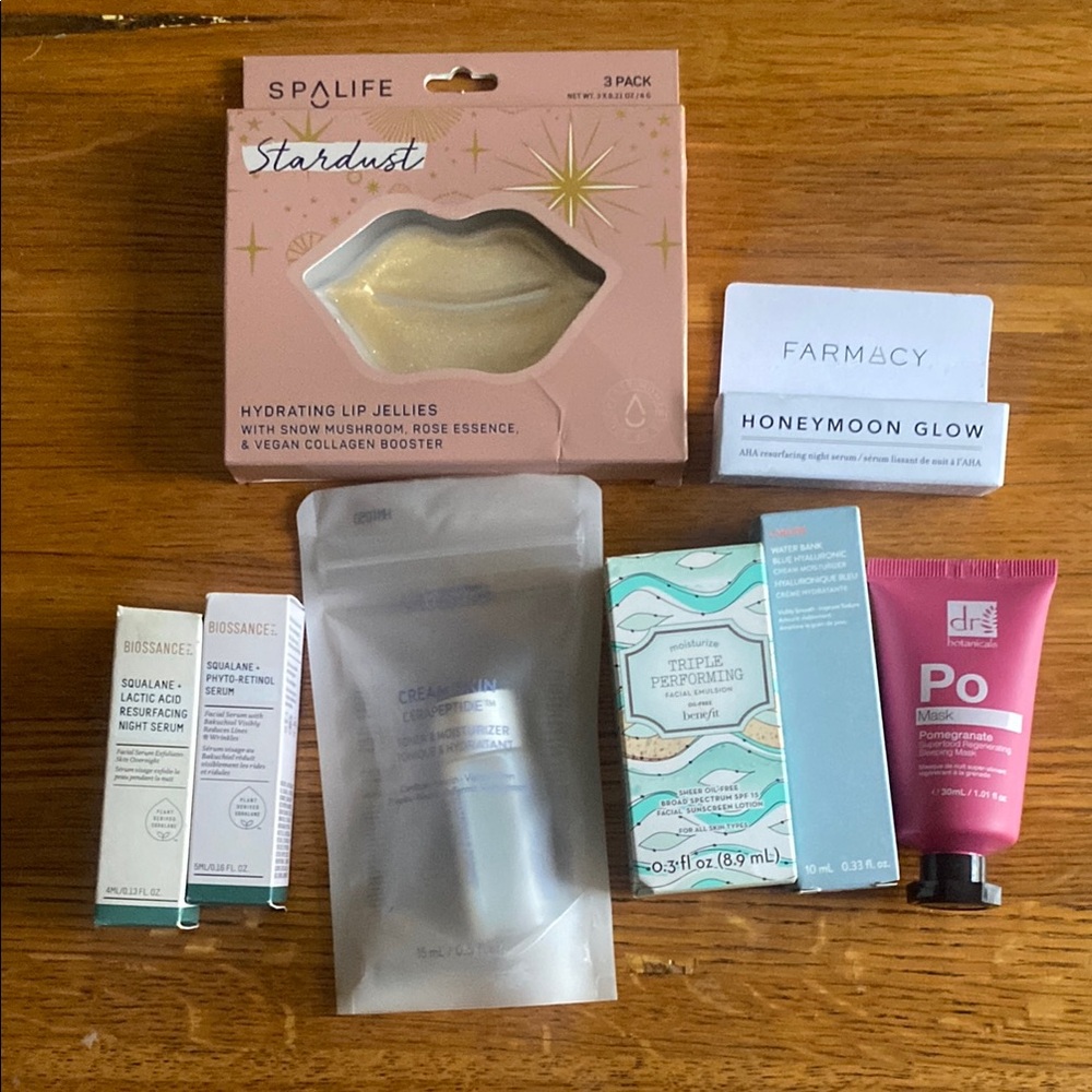 Bundle of skincare samples